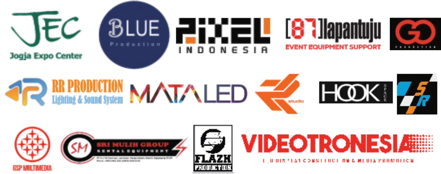 Logo sejumlah klien HPRO Indonesia